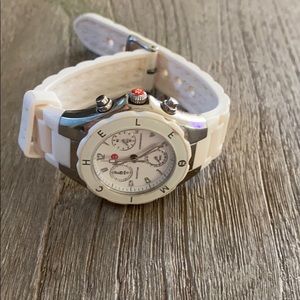 Authentic Michele watch with silicone straps
